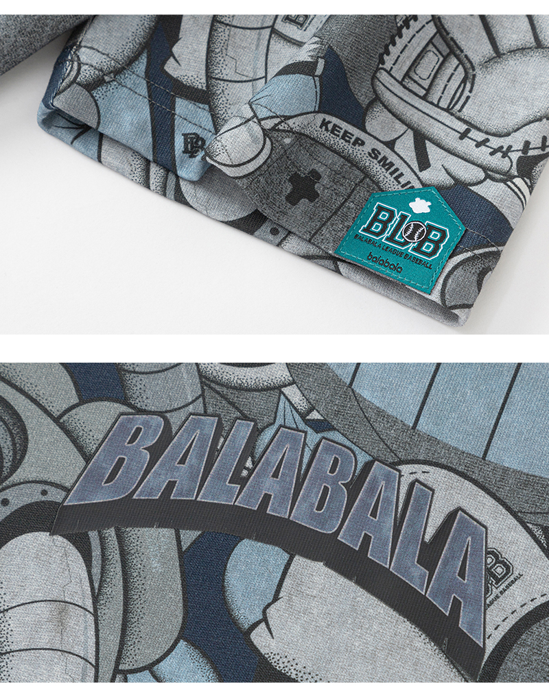 balabala Children Boy Short Sleeve T-Shirt New Summer Inner Wear Older Boy Cotton Top · v2