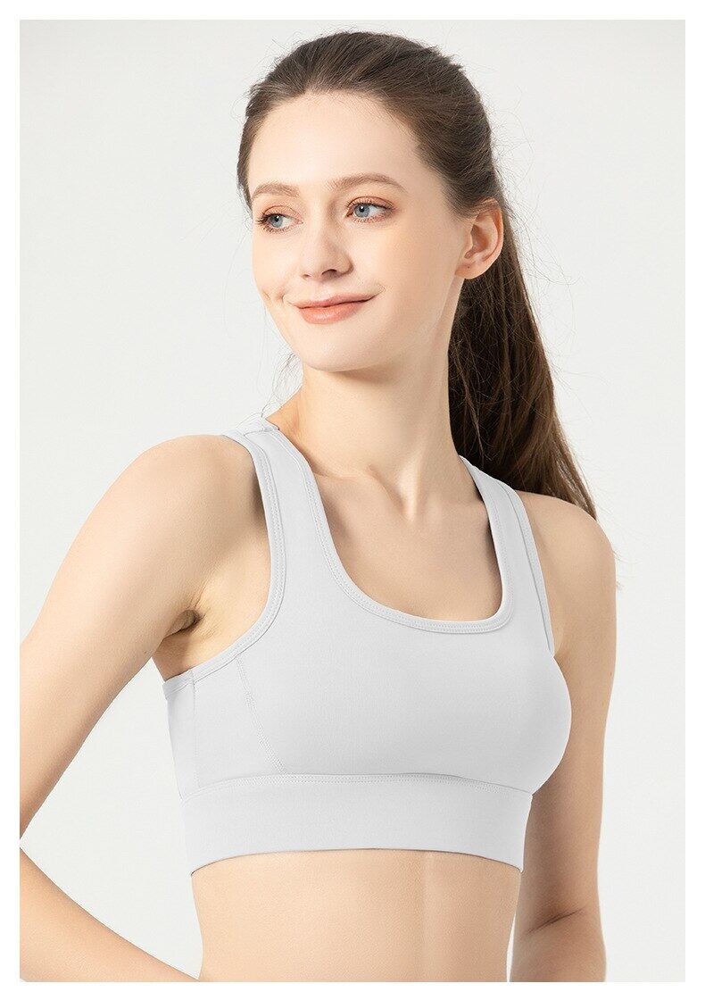 SUPERFLOWER Women's Breathable Sports Bra Absorb Sweat Shockproof Padded Athletic Gym Running Fiess Yoga Tops_voghion.com