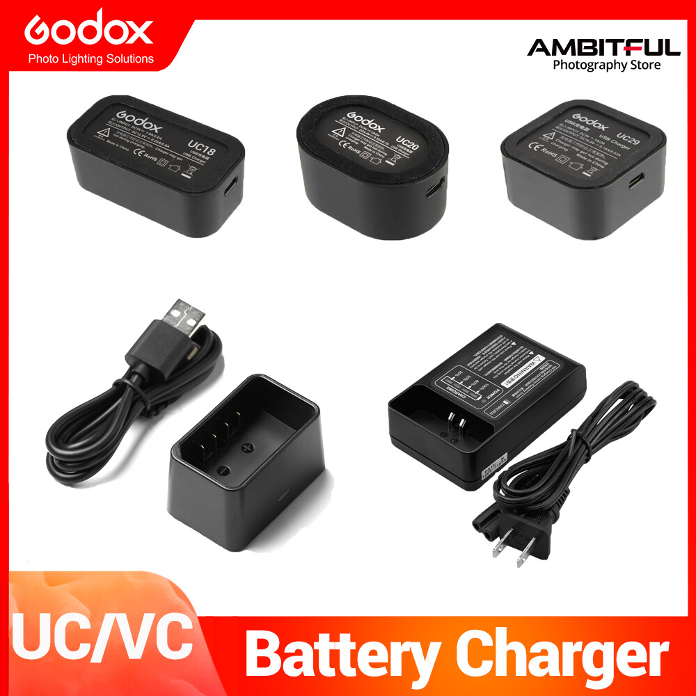 Godox uc18 uc20 uc29 usb flash bộ sạc pin cho godox vb18 cho v850ii v860ii / vb20 cho v350/wb29 cho ad200 ad200pro