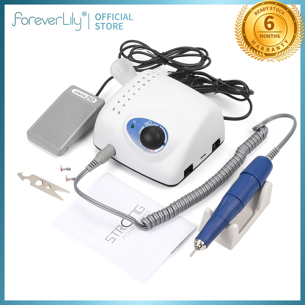 Foreverlily máy khoan móng tay không chổi than 210 105l công suất 65w máy làm móng tay máy giũa móng chân chạy điện mạnh 35000 vòng/phút thiết bị làm móng nghệ thuật công cụ dưỡng da cơ thể