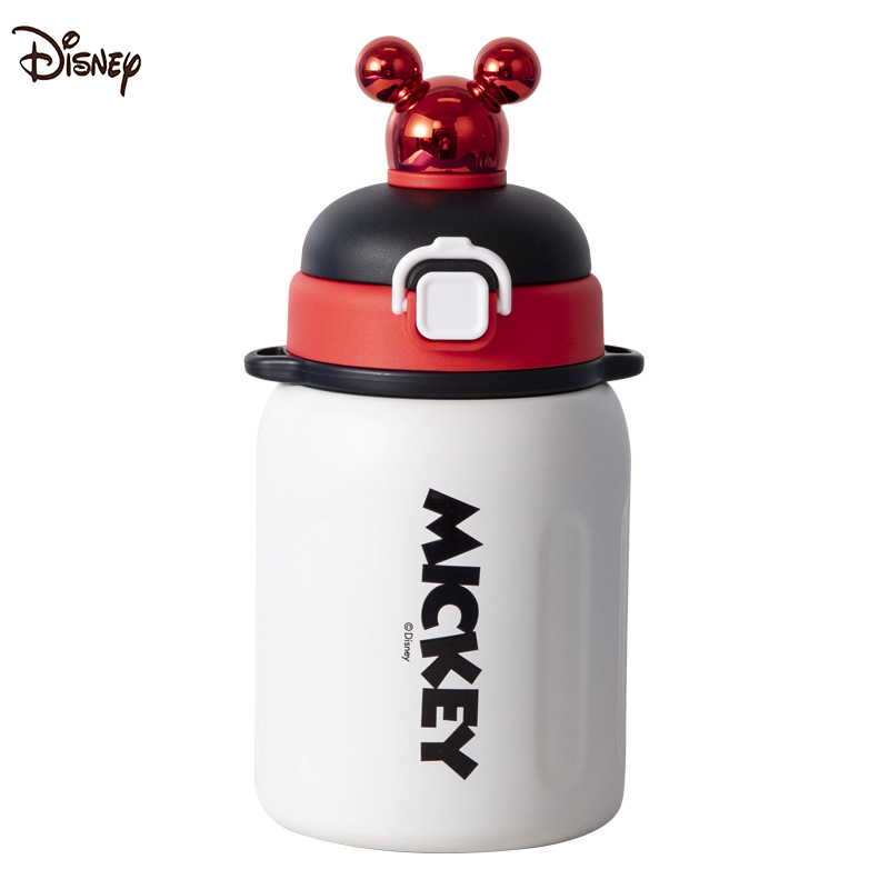 Dinsney Mickey Mouse Cartoon Water Bottle Thermos Cup Large Capacity