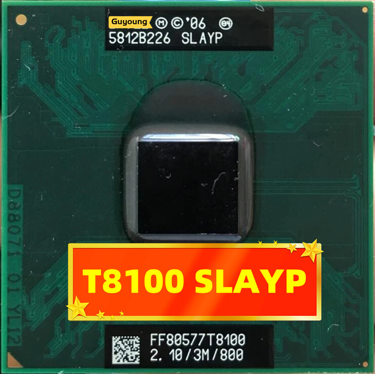 T8100 slauu slayz 2.1 ghz 3m 35w ổ cắm pga dual-chủ đề bộ xử lý cpu