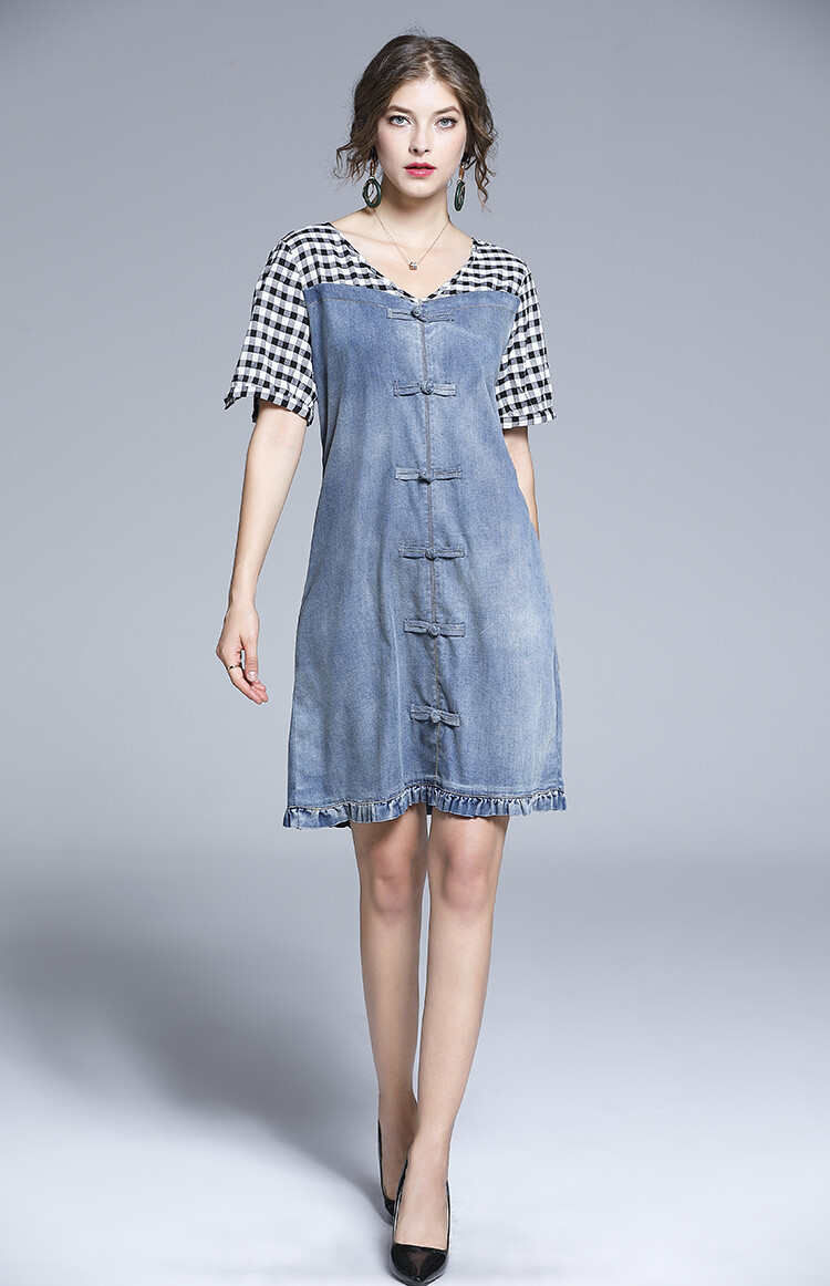 designer denim dress