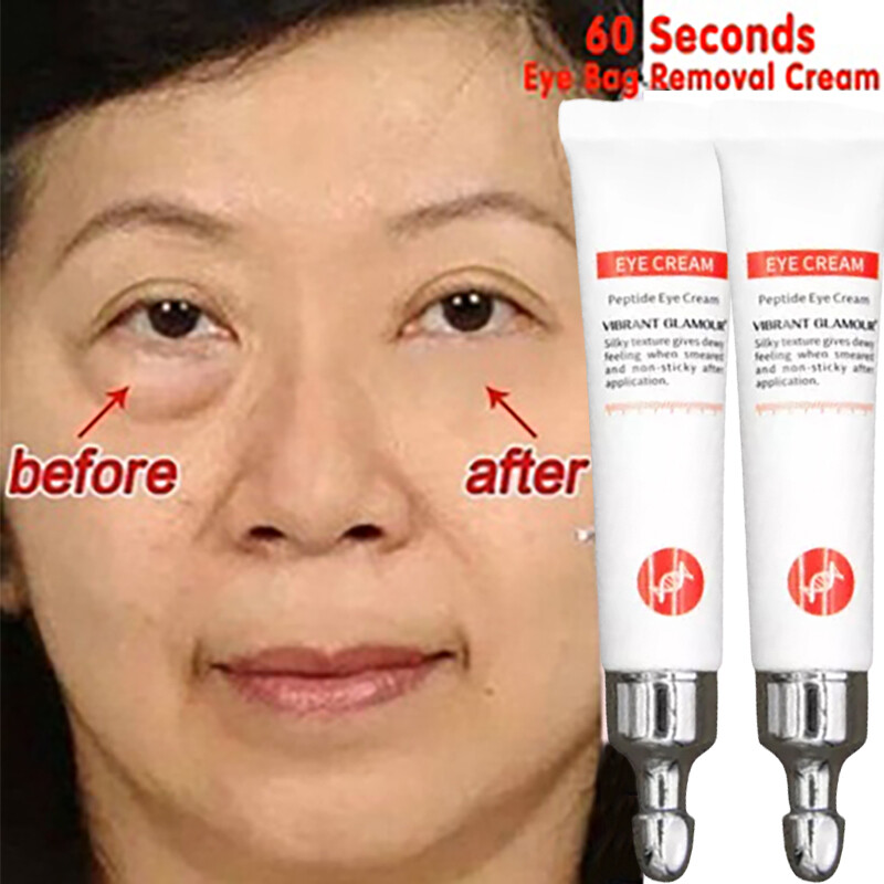 Gambar eye cream eyebag remover Removes Eyebags And UnderEye Circles Flattens EyeBags Fine Lines Wrinkles Non Sticky Quick Dry Glowing and Radiant Eyes for Youthful and Healthy Skin See Difference Fast Improve Under Eye Skin Tone eyebags remover original