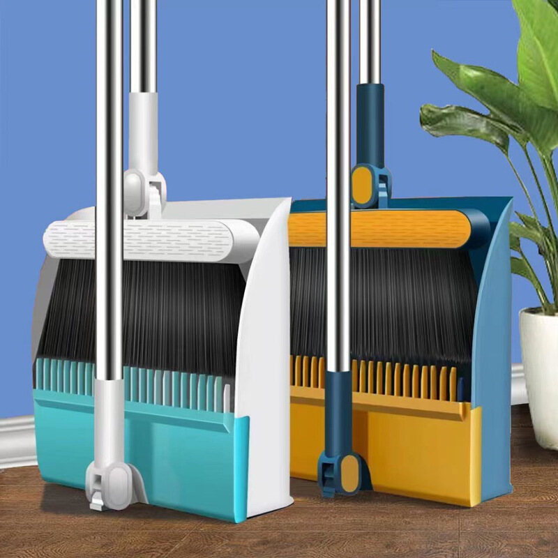 Hộ gia đình lười góc Dụng cụ hốt rác kèm chổi đặt gấp dụng cụ hốt rác kèm chổi kết hợp chổi chổi Magic Broom xẻng rác