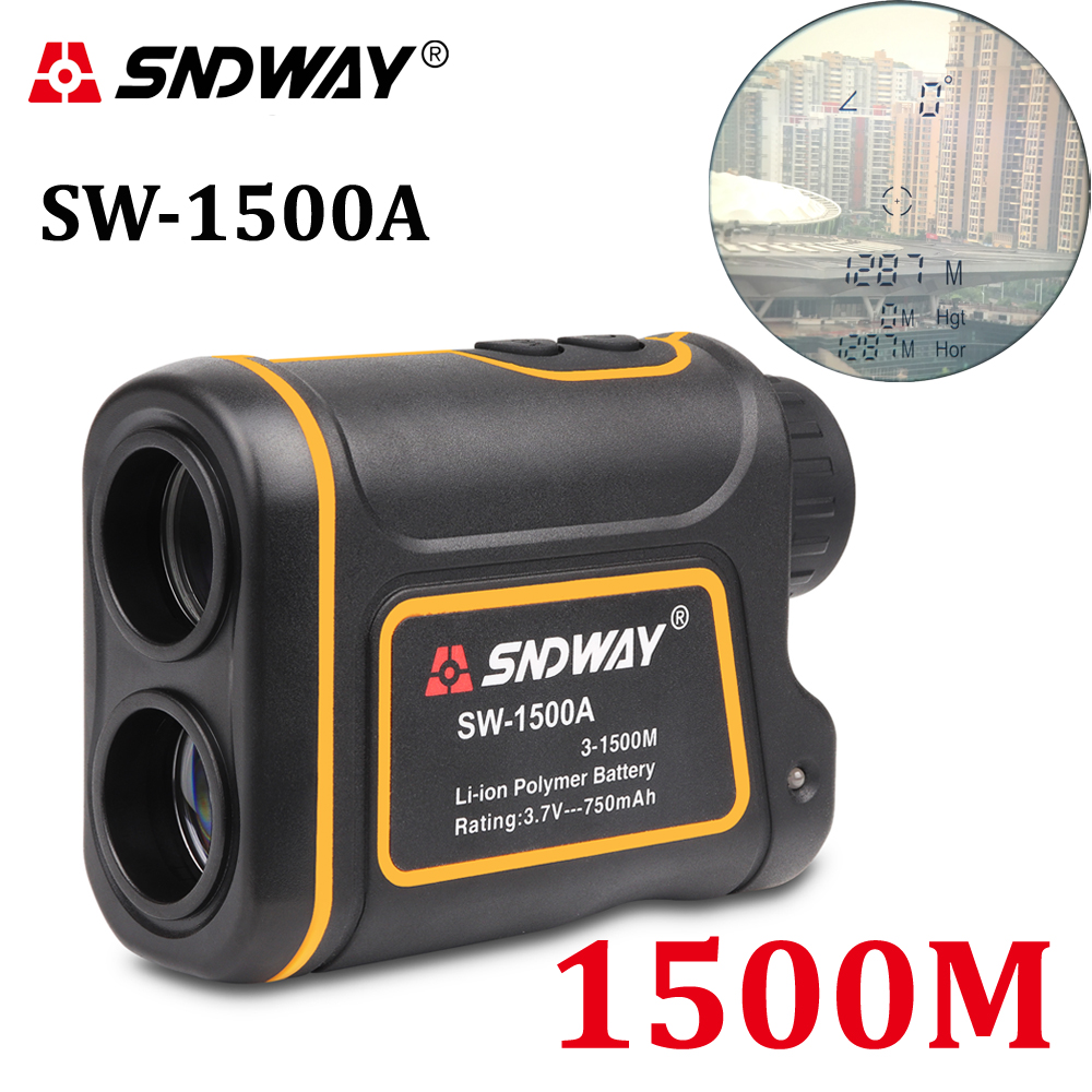 （Ready stock) SNDWAY 600m/1000m/1500m Telescope Laser Range Finder Digital Distance Meter Hunting Monocular Golf Rangefinder LCD Display Roulette Tape Measure ราคา 2,439 บาท*ส่งฟรี