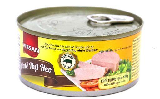Pate thịt heo Vissan hộp 170g