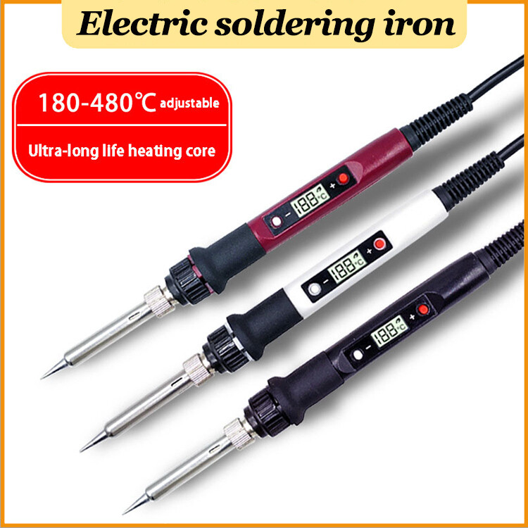 Mỏ hàn điện 80w loại nhiệt bên trong màn hình hiển thị kỹ thuật số bộ điều nhiệt có thể điều chỉnh mỏ hàn điện bộ hàn sắt