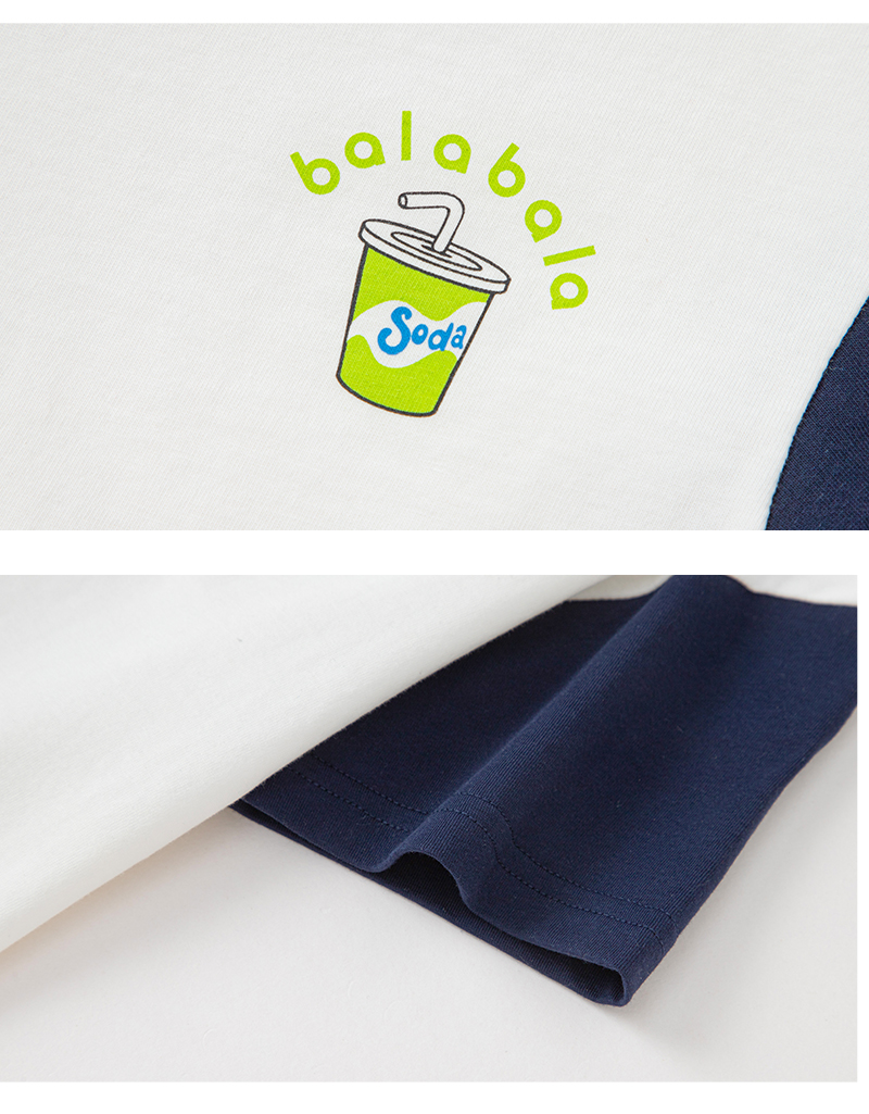 balabala Baby Boy Clothes Kids T Shirt Summer Top Tees Fashion Baby Comfortable · v2