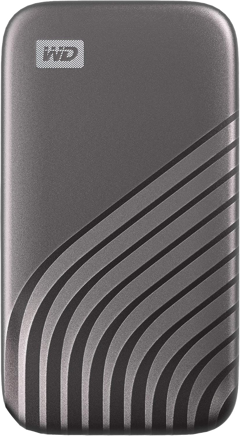 Western Digital 1TB My Passport SSD Portable External Solid State Drive, Sturdy and Blazing Fast, Password Protection with Hardware Encryption - WDBAGF0010BGY-WESN ราคา 1,549 บาท*ส่งฟรี