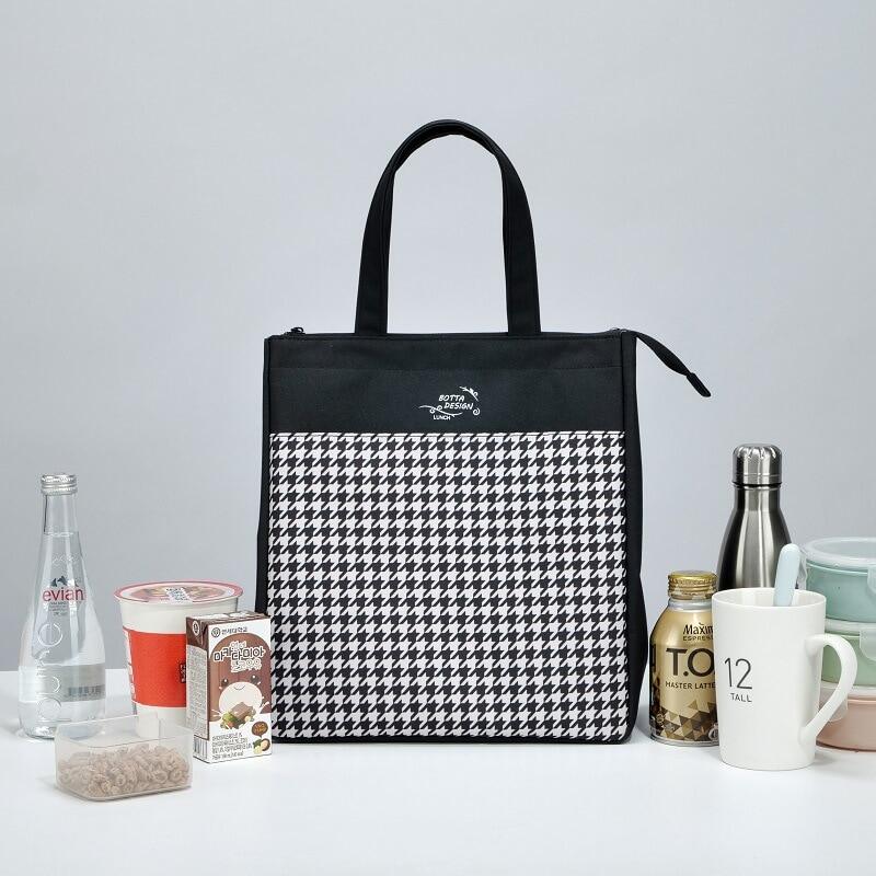 Gambar Fashion Lunch Box Food Bag Female Insulated Thermal Fresh Cooler Lunch Pouch Portable Work School Picnic Zipper Tote Accessories