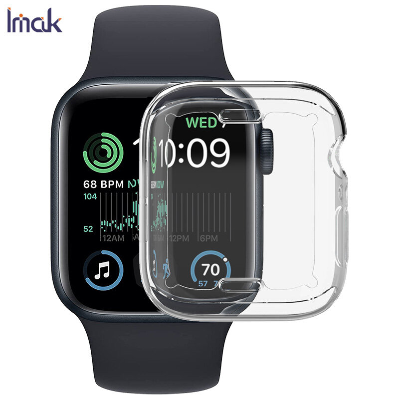 IMak Ốp bảo vệ chống sốc trong suốt cho đồng hồ Apple SE 3 40mm 44mm