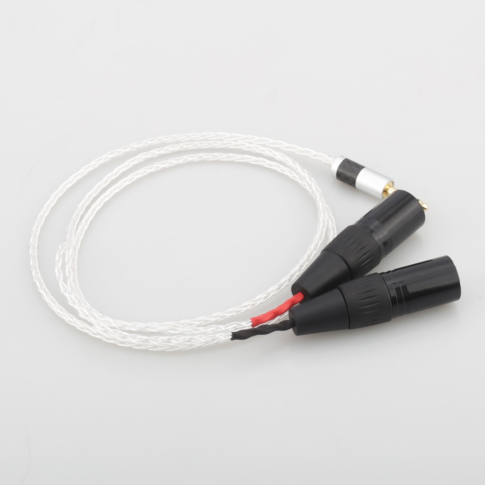 8-Core 7N OCC Silver Plated 2.5mm TRRS Balanced To Dual 3-Pin XLR Male Audio Cable – For IEMs Or Headphones, Unbranded - View #4