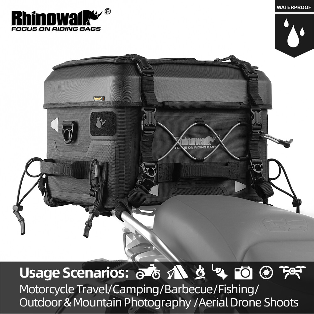 ‌Rhinowalk Motorcycle Hardcore Versatile Tail Bag Waterproof Quick-Release 22-36L Large Capacity Fall-Resistant Wear-Resistant Hdpe Support Board 3D Molle System Insulation And Refrigeration For Commuting Long-Distance Motorcycle Travel Tool Camera Bag ราคา 3,599 บาท*ส่งฟรี