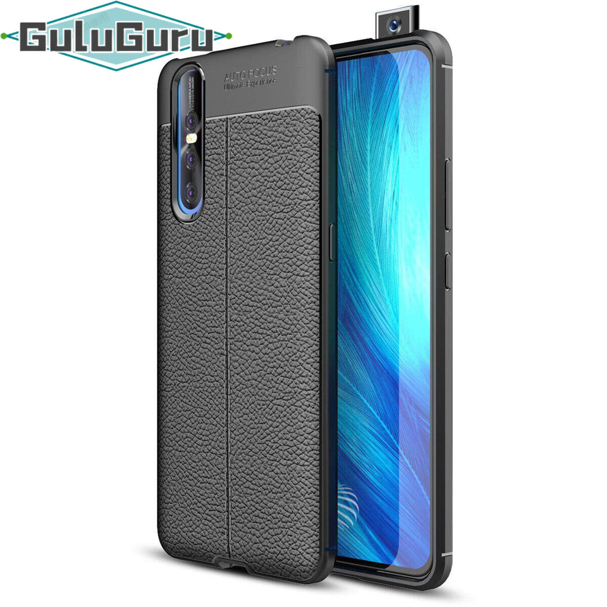 Ốp Cho Vivo X27 (6.4 ") [Họa Tiết Da Sần] Ốp Lưng Da TPU Kết Cấu Silicon Mềm, Ốp Bảo Vệ Linh Hoạt Bền, Siêu Mỏng & Nhẹ, Bảo Vệ Ống Kính, Chống Trượt