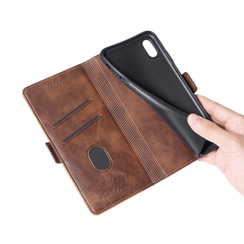 Luxury Quality Leather Flip Wallet Case For iPhone 11 Pro XS MAX X XR 8 ...