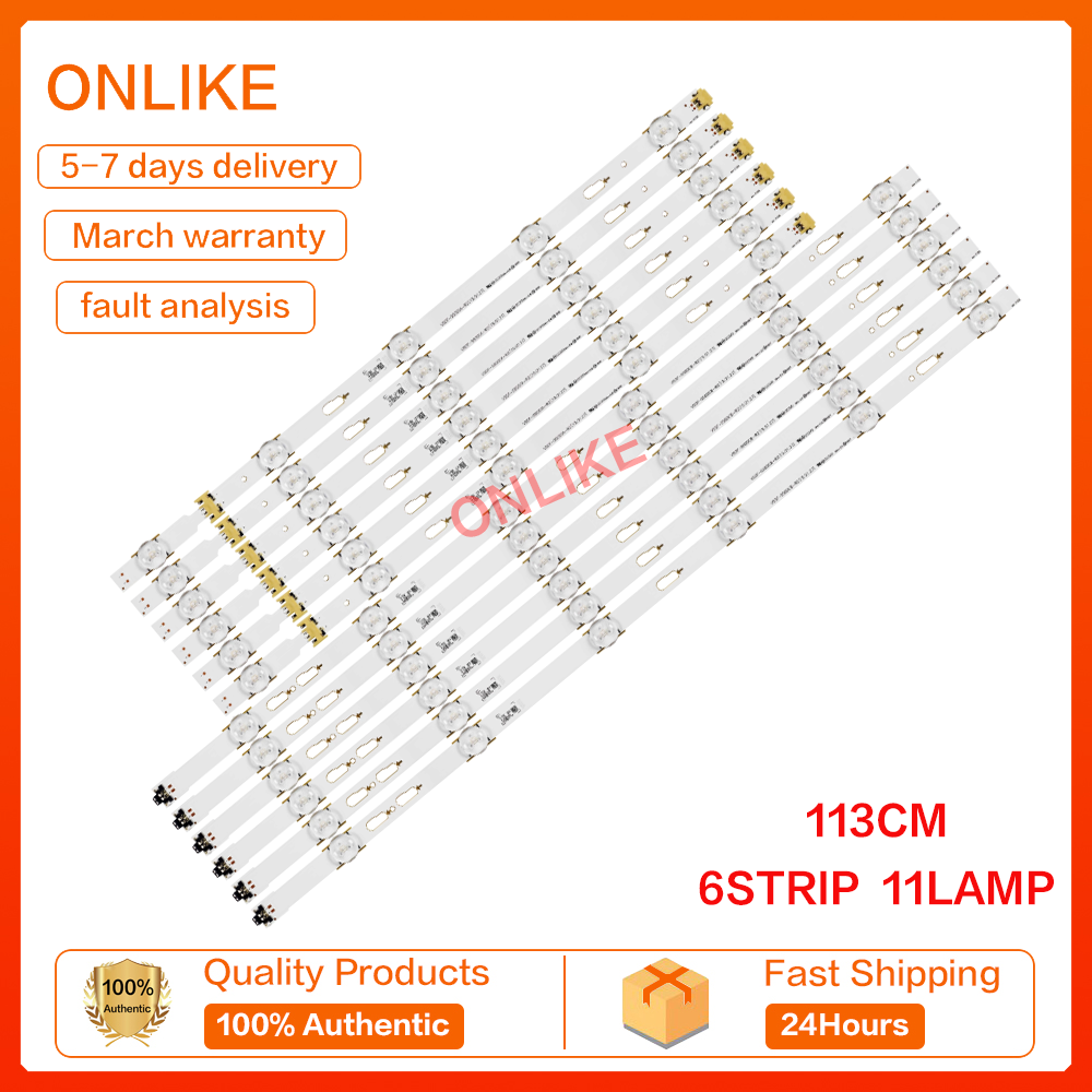 NEW Samsung UN55J6500 TV Light Bar V5DF-550DCA 550DCB-R2 BN96-34788A BN96-34787 ราคา 1,156 บาท*ส่งฟรี