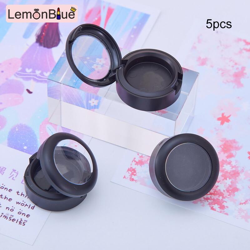 Gambar 1 3 5PCS Empty Eyeshadow Pigment Case Flip Open Reusable Pressed Lipstick Reusable Empty Flip Open Reusable Pressed Lipstick Box DIY Cosmetics Makeup Container 26mm Empty Eyeshadow Pigment Case