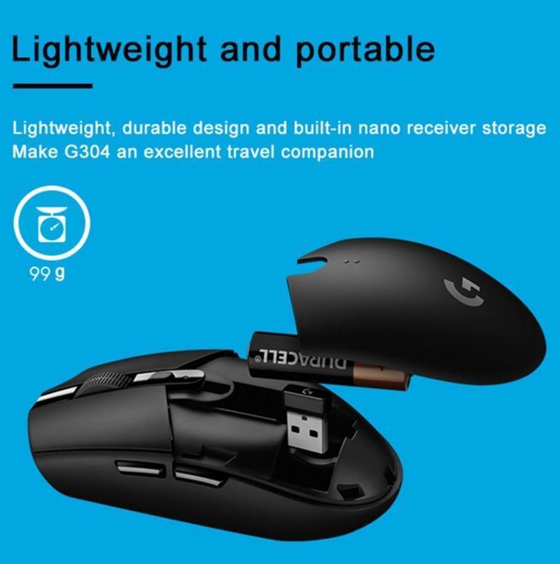 Logitech G304 Lightspeed Wireless 2000DPI Gaming Mouse (Black) 15 g304 10