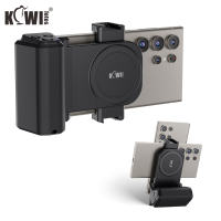 KIWIFOTOS Universal Phone Camera Grip Cellphone Holder With Detachable Wireless Remote Control Support Zoom Function Samsung Galaxy S24 Ultra/Huawe Mate 60/30/20/P40 for Vlog Shooting Live Broadcasting Selfies Group Photos