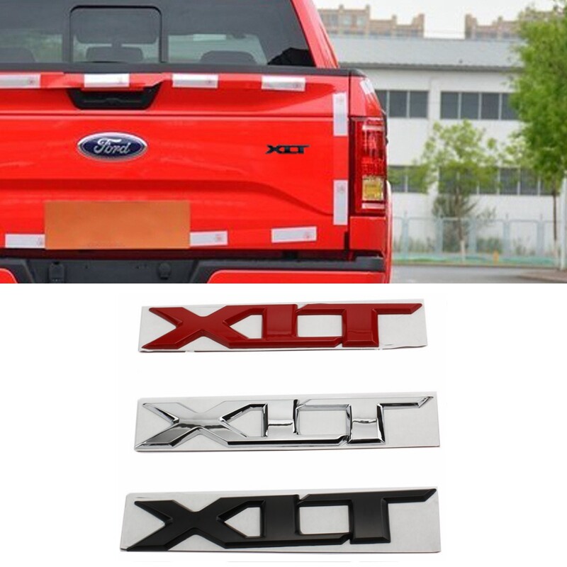 Cho Ford Ranger F150 XLT Thư Logo biểu tượng phía sau miếng dán mặt sau Cổng Sau Thân Cây Huy Hiệu 3