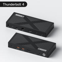 Hagibis Thunderbolt 4 Hub 12-in-1 trạm nối với màn hình kép 8K/4K Dock Màn hình 40gbps trạm nối với 2.5g Giao diện mạng sấm sét được chứng nhận cho Macbook Windows