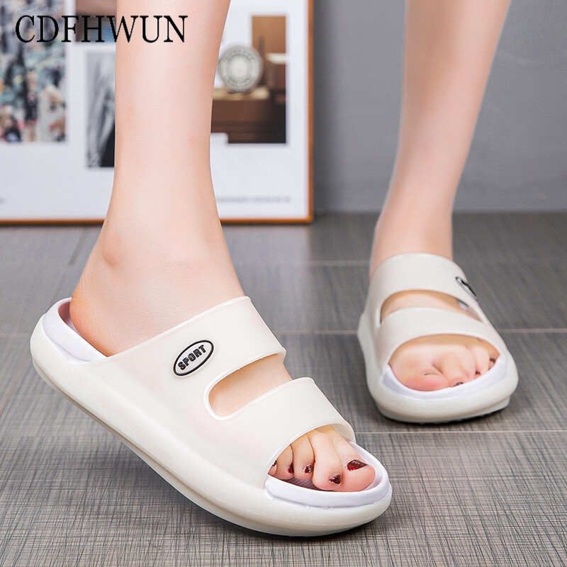 CDFHWUN Sandals for Women Luminous Slippers Jelly Sandals Women's Summer Outdoor Casual Sports Sandals Anti Slip Soft Thick Soled Beach Shoes ราคา 526 บาท*ส่งฟรี