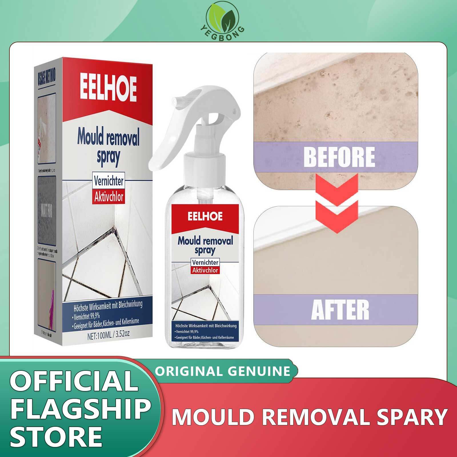 EELHOE Mildew removal active foam spray refrigerator seal ring mold removal home wall tile multi-purpose mildew cleaner All-purpose Active Foam Mildew Cleaner Mold Stain Remover Spray For Wall Wood Floor Bathroom Tile Mattress ราคา 139 บาท*ส่งฟรี