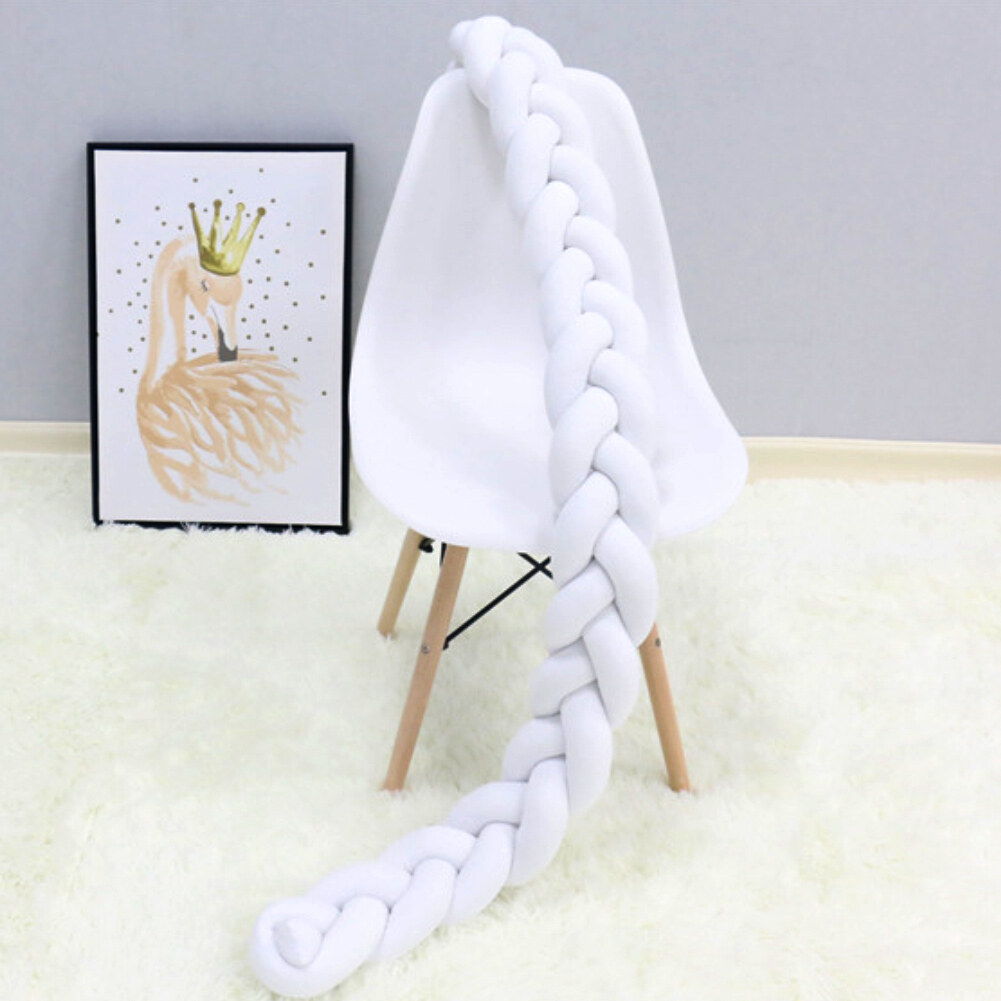 1M Cũi Trẻ Sơ Sinh Miếng Đệm Chắn Thắt Nút Bện Sang Trọng Cái Nôi Trang Trí Nội Thất Giường Gấp Cho Bé Sơ Sinh Sang Trọng Một Cách An Toàn Phụ Kiện Bảo Vệ 1 1 1