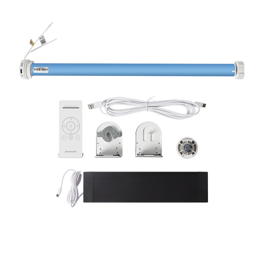 Zemismart Matter over Thread Roller Shade Rechargeable Blinds Motor,Solar-Power Battery MT25B Motor for 38mm Tube,Homekit/Google Home/Smart-things App Control,Siri Voice control ราคา 2,560 บาท*ส่งฟรี