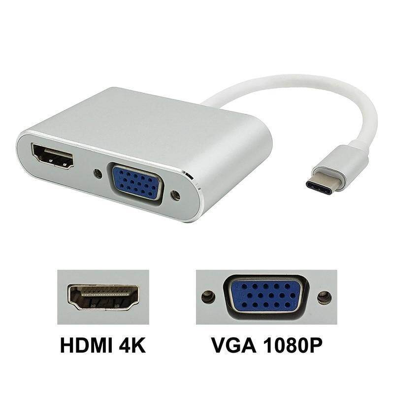 Buy USB Type C to HDMI & VGA Adapter USBC Support 4K*2K 1080P at Best