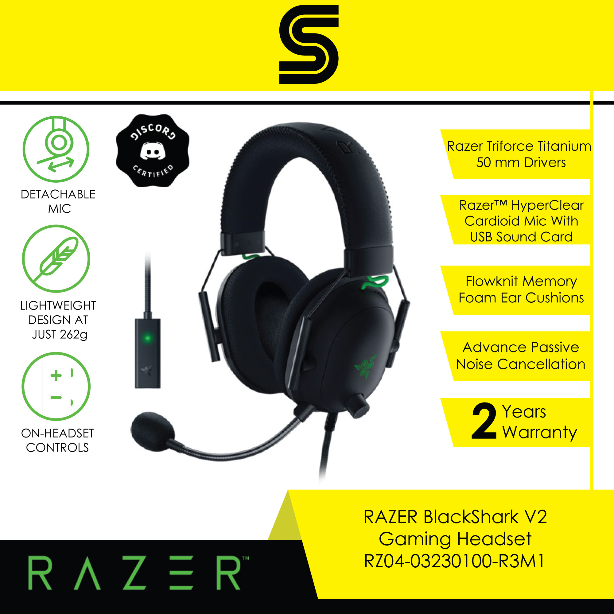 RAZER Blackshark V2 Pro Wireless Gaming 