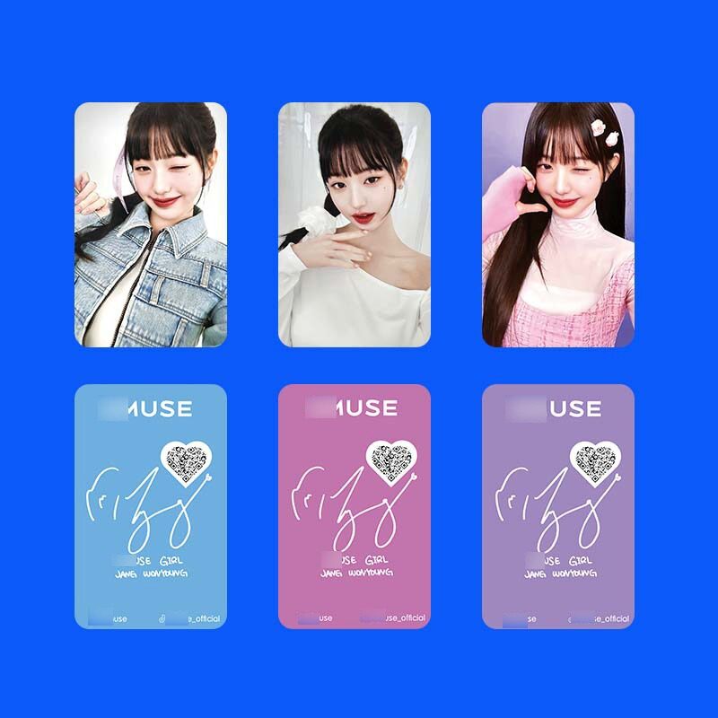 Ive wonyoung amuse photocards wonyoung amuse cô gái Solo thẻ ảnh 3 mỗi Bộ 2024 mới