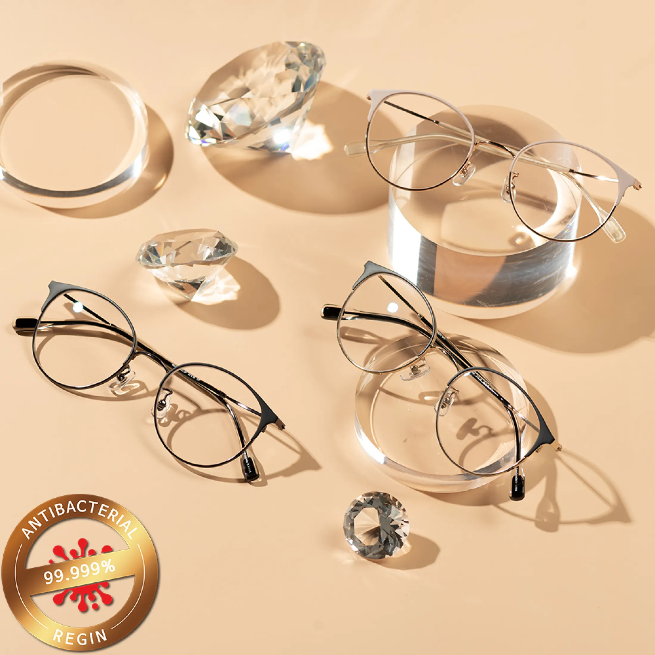 Eyetemplet Rg31 Kacamata Titanium Lapisan Antibakteri Regin Gaya Korea Kacamata Optik Bingkai Browline Abu Abu Lazada Indonesia