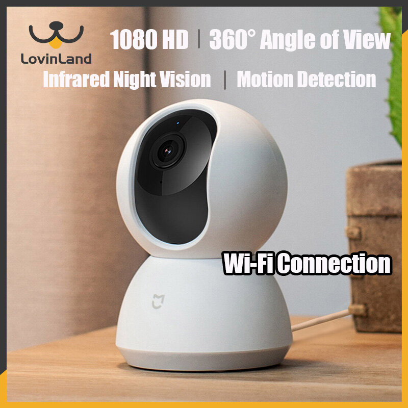 【Lovinland】Chế độ ban đêm kết nối Wi-Fi Camera giám sát thông minh Xiaomi phù hợp để giám sát thú cưng tại nhà để đảm bảo an toàn cho thú cưng
