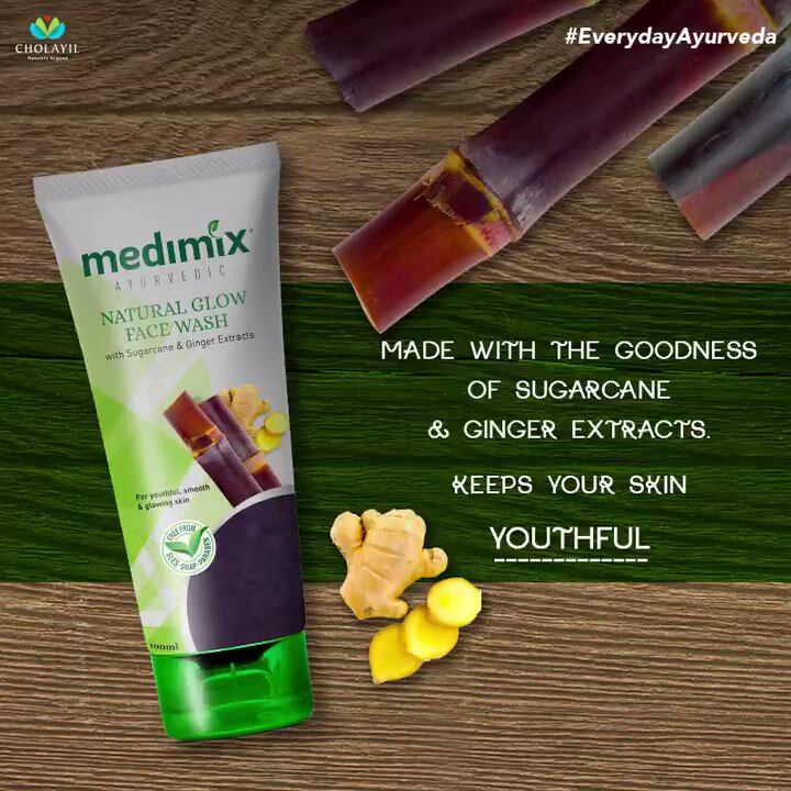 medimix natural glow face wash
