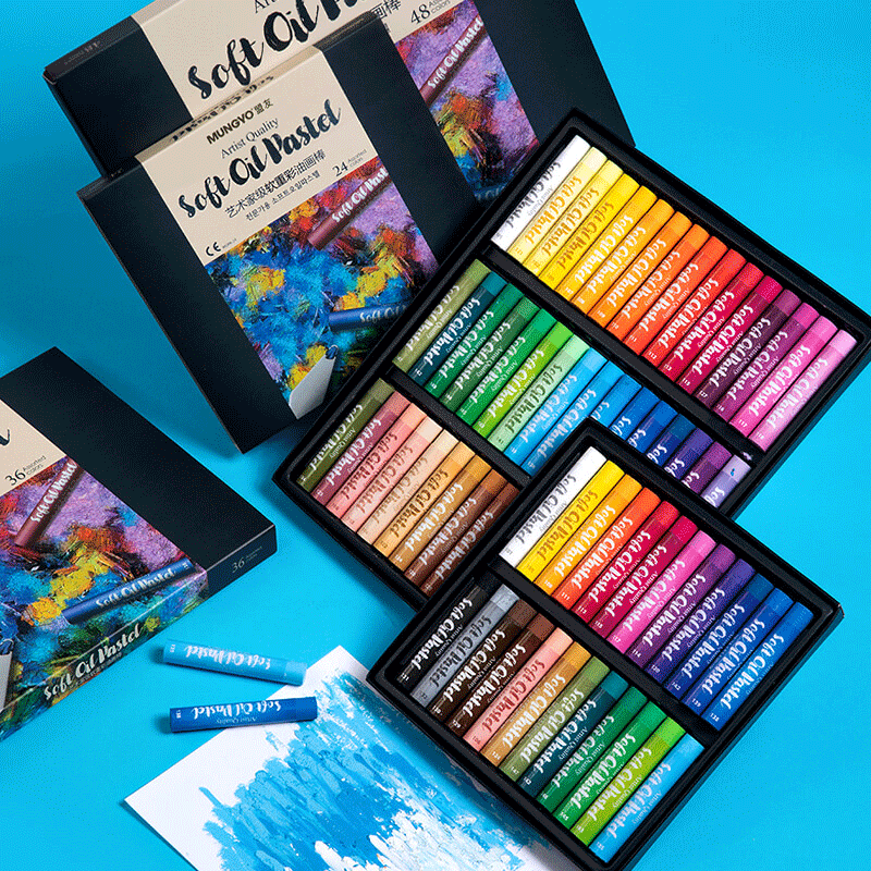 Mungyo Gallery Bộ Phấn Màu Dầu Mềm Chất Lượng Nghệ Sĩ Chuyên Nghiệp 24/36/48/72 Màu Bộ Bút Chì Màu Sơn Dầu Màu Nặng Dụng Cụ Vẽ Tô Màu Graffiti Nghệ Thuật Trường Học