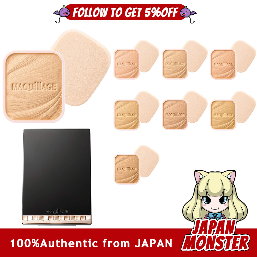 [8Colors] Maquillage  Dramatic Powdery EX SPF25 PA+++ Powder Foundation 9.3g Refill Compact Case S for Powdery Foundation Japan