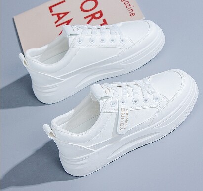 Naimo giày nhỏ màu trắng Nữ Giày đế bằng phiên bản Hàn Quốc Giày thể thao 2024 Giày thể thao mới