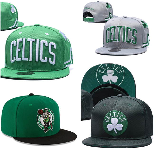Boston celtics mũ lưỡi trai thêu thời trang mũ bóng chày hip hop lưỡi vịt bóng rổ thể thao nba cho nam và nữ