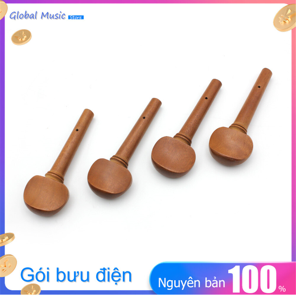 Bộ 4 Cái Chốt Điều Chỉnh Đàn Violin Cỡ 4/4, Thay Thế Bằng Gỗ Táo Tàu Cho Violin Cỡ 4/4