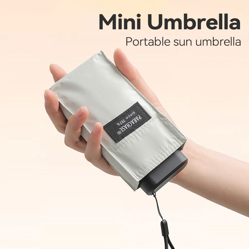 Sun Flat Ô Cỡ Nhỏ Bảo Vệ Khỏi Tia UV 210G Gấp Siêu Nhẹ Túi Ô Dù Mưa Phụ Nữ Chống Gió 6 Sườn Ô Du Lịch Cho Nữ Ô Chống Nắng