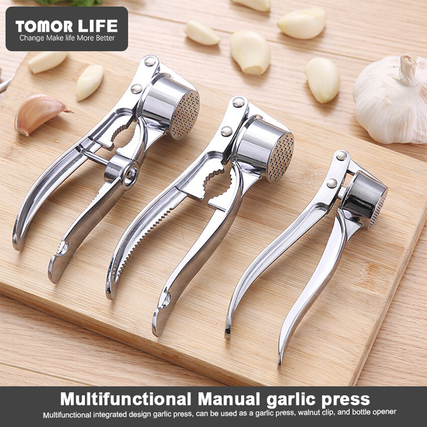 Tomor cuộc sống đa chức năng xách tay hợp kim kẽm thép không gỉ bằng tay Dụng cụ đập tỏi tỏi MASHER