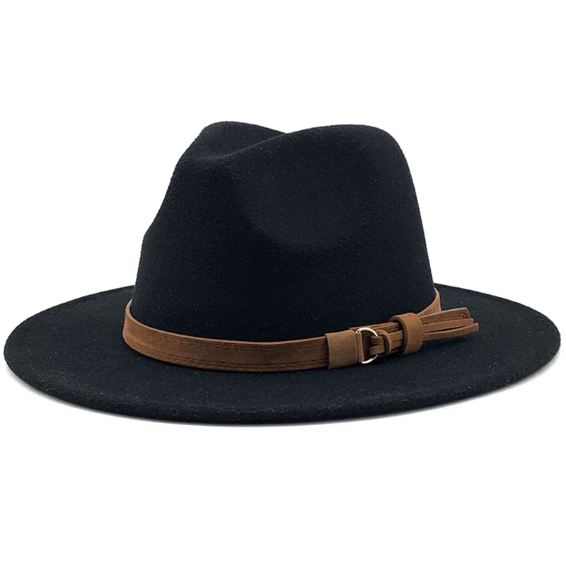 Topi Fedora Klasik Tepi Lebar Topi 