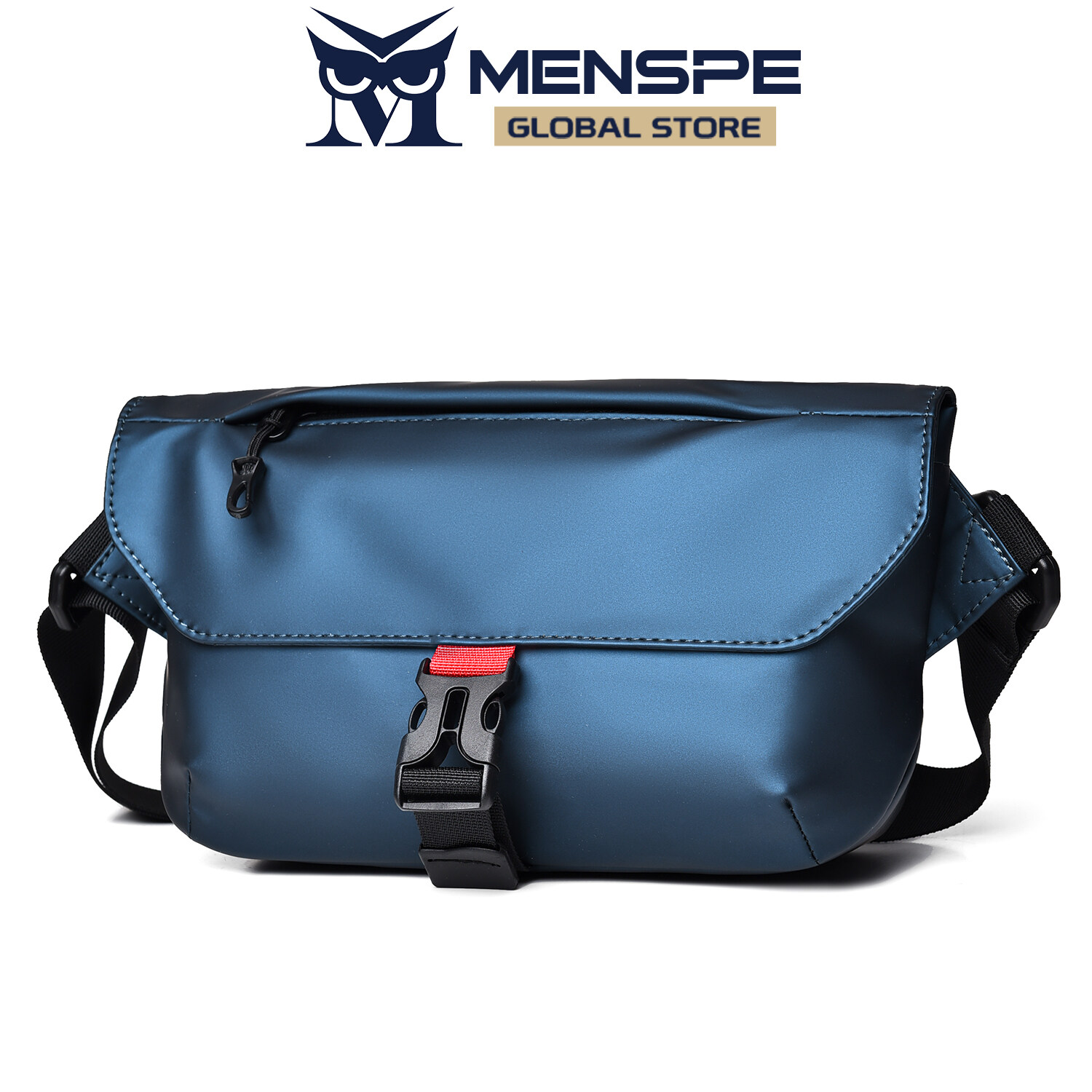 MENSPE Men Bag Shoulder Bag Chest Bag Fashion Cross Body Bag Soft PU Bag Large Capacity Leisure Bag Street Bag Casual Bag Lightweight Messenger Bag Travel Bag Business Bag Sports Bag