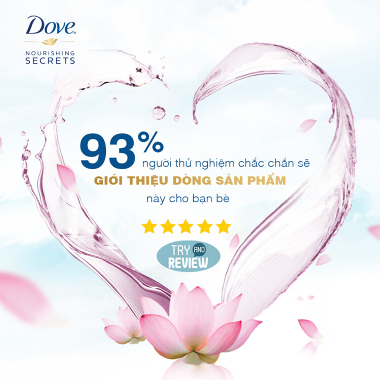 Dầu Gội Dove Óng Mềm Tự Nhiên (340g)