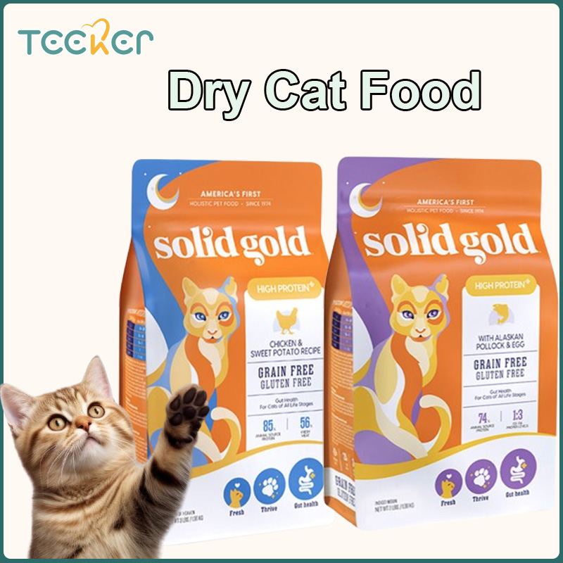 Solid Gold High Protein Dry Cat Food Indigo Moon Made with Digestive Probiotics for Cats Grain & Gluten Free with High Fiber & Omega 3 Low Carb Superfood Meal Chicken ราคา 5,834 บาท*ส่งฟรี
