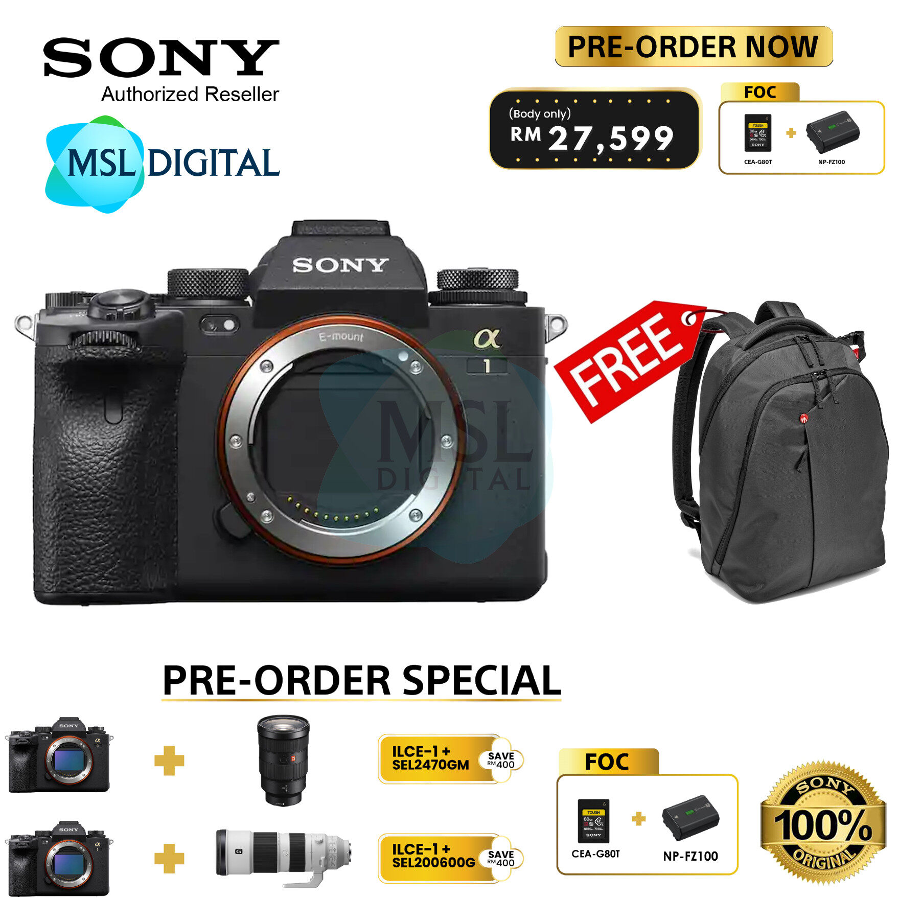 Sony A1 Exmor RS 5-axis SteadyShot INSIDE with superb resolution and speed 50MP | 30FPS | 8K30P - ILCE-1