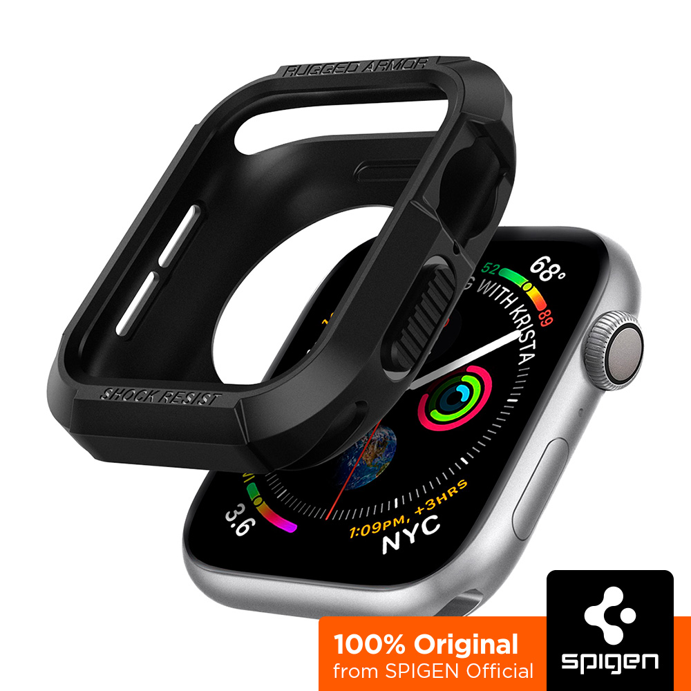 SPIGEN Case for Apple Watch 45 & 44mm [Rugged Armor] Daily Durability with a Polished Look / Apple Watch 9, 8, 7 Case / Apple Watch 6, SE, 5, 4 Case / Apple Watch 45, 44mm Case ราคา 590 บาท*ส่งฟรี