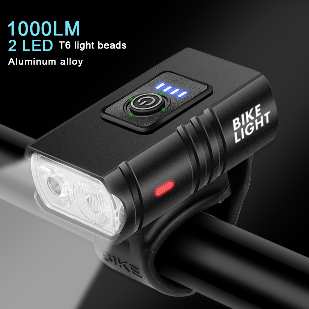 Đèn xe đạp có thể sạc qua USB T6 đèn Led trước Đèn xe đạp 6 chế độ MTB Đèn Pin Xe Đạp đèn pha cho đi xe đạp Đèn đầu xe phụ kiện xe đạp